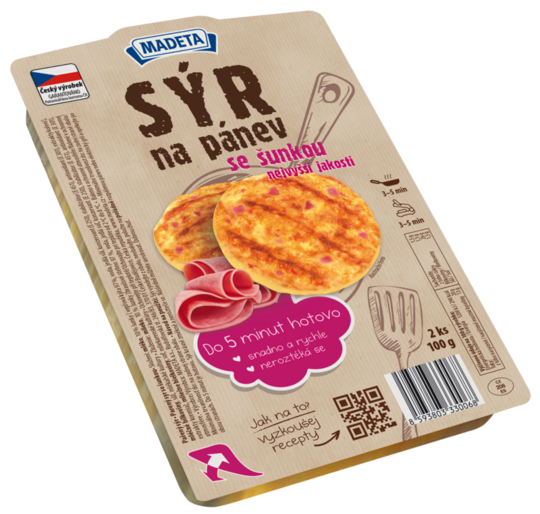 Sýr na pánev se šunkou