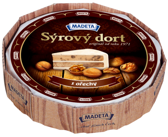 Sýrový dort s vlašskými ořechy 55%