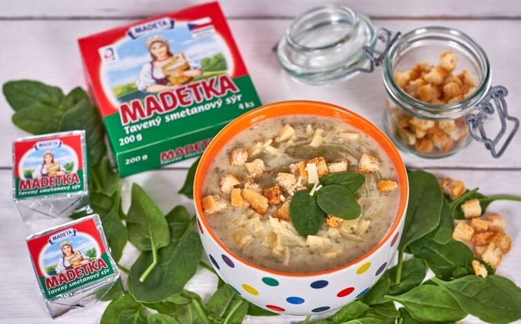 Madetčina špenátová polévka